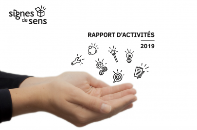 Rapport d'activités 2019 de l'association Signes de sens Couverture du Rapport d'activités 2019 de l'association Signes de sens